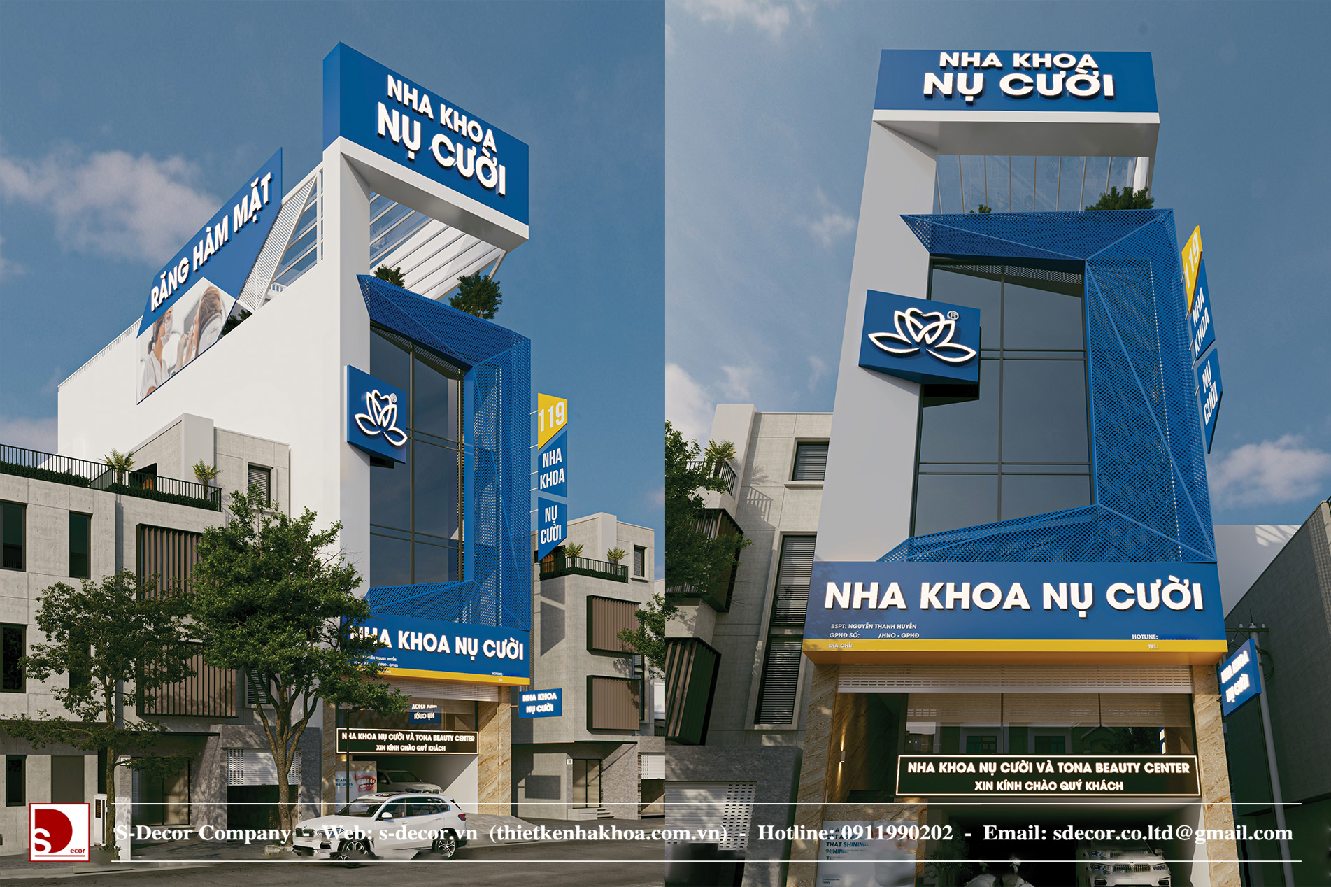 THIẾT KẾ NHA KHOA NỤ CƯỜI